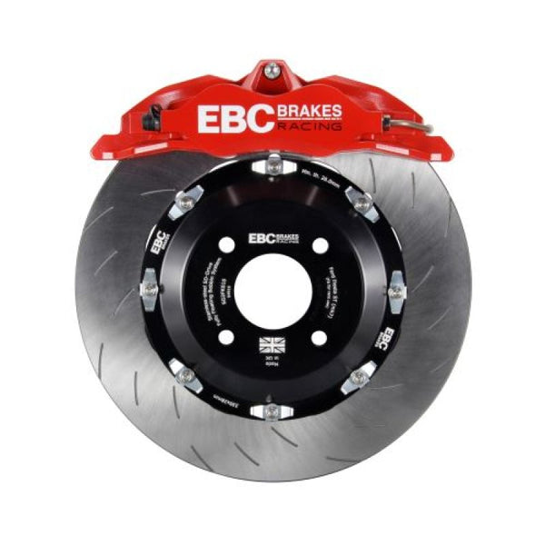 EBC Racing 15-17 Ford Fiesta (Mk7) Red Apollo-4 Calipers 300mm Rotors Front Big Brake Kit - BBK007RED-1 for 2014-2017 Ford Fi