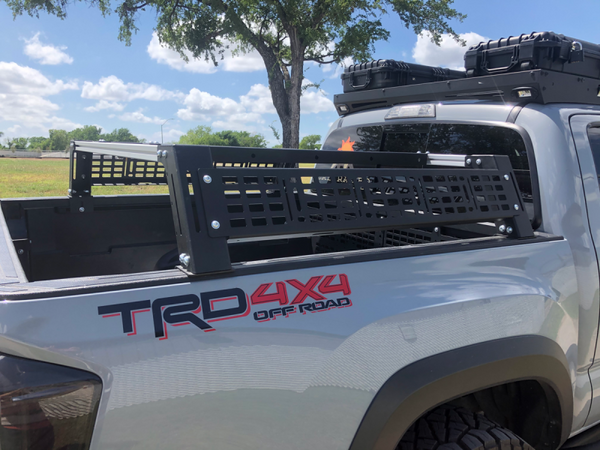 Cali Raised 05-23 Toyota Tacoma Overland Bed Rack - Long Bed Tall Height Rack - CR3697 - front view
