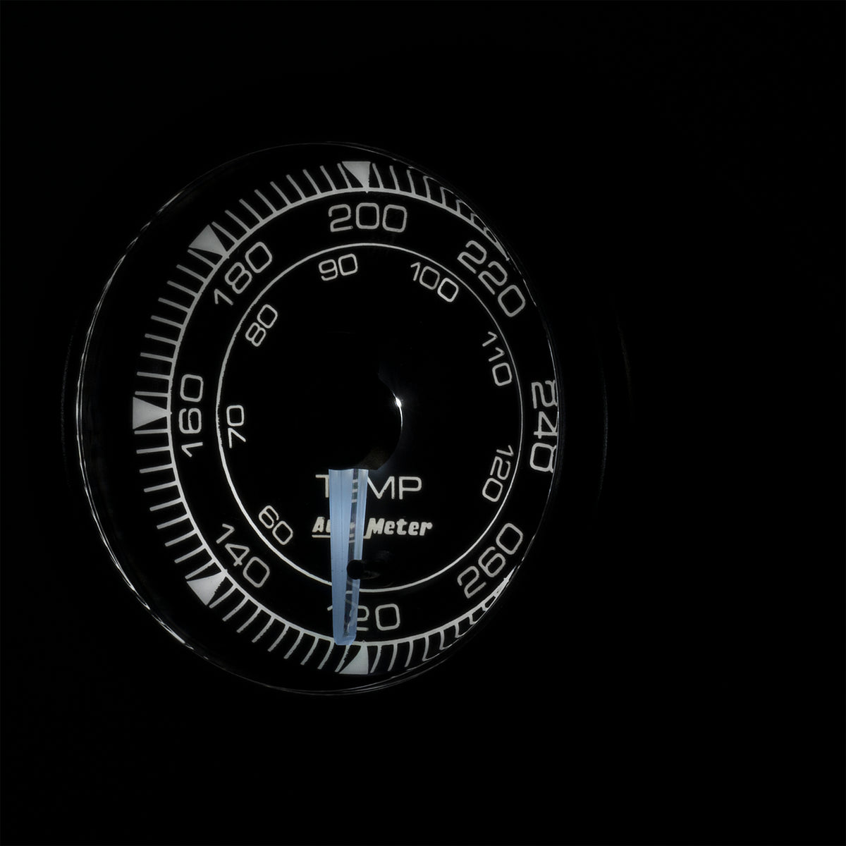 Autometer Chrono 2-1/16in 120-280 Degree Temperature Gauge - 8154