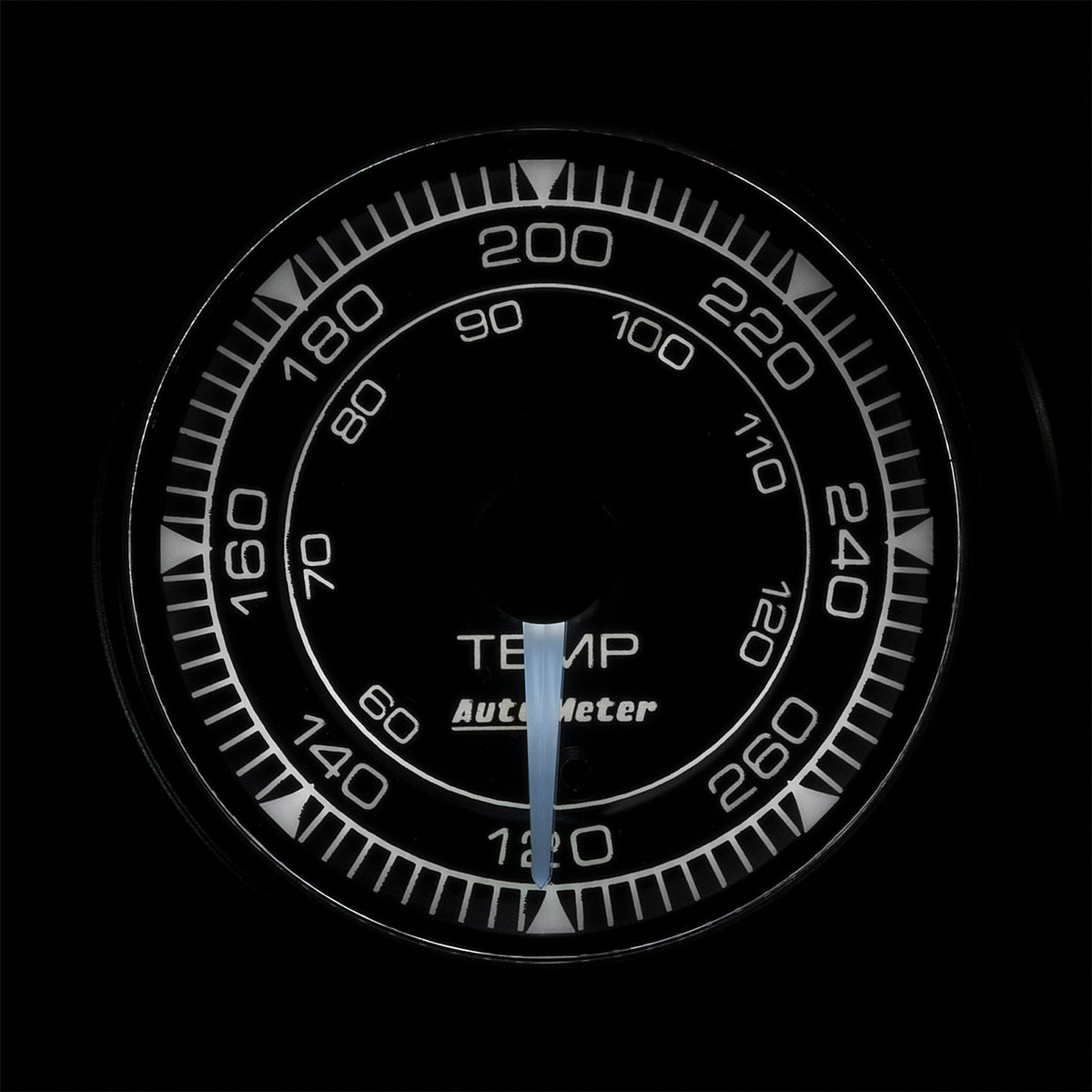 Autometer Chrono 2-1/16in 120-280 Degree Temperature Gauge - 8154