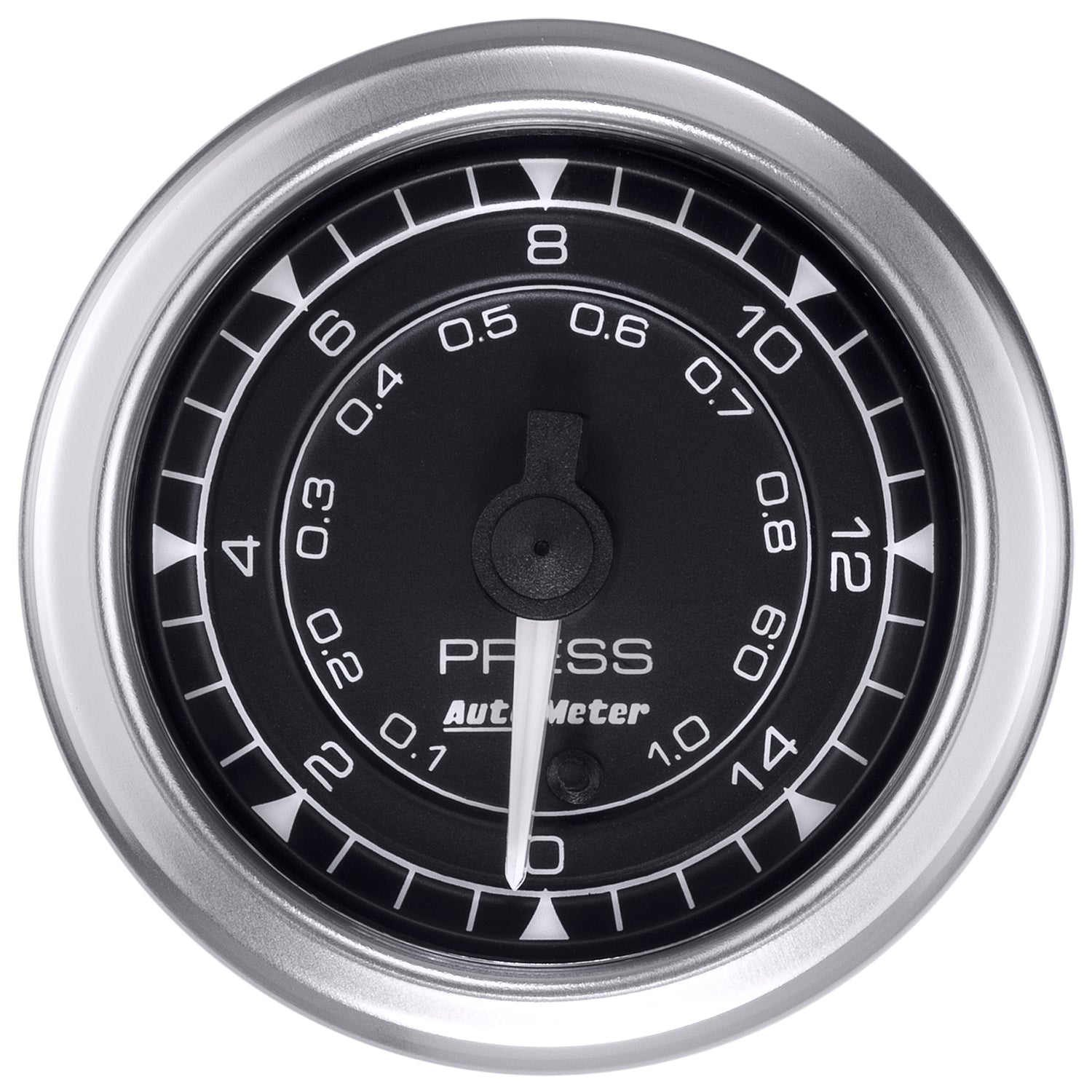 Autometer Chrono 2-1/16in 15PSI Pressure Gauge - 8162