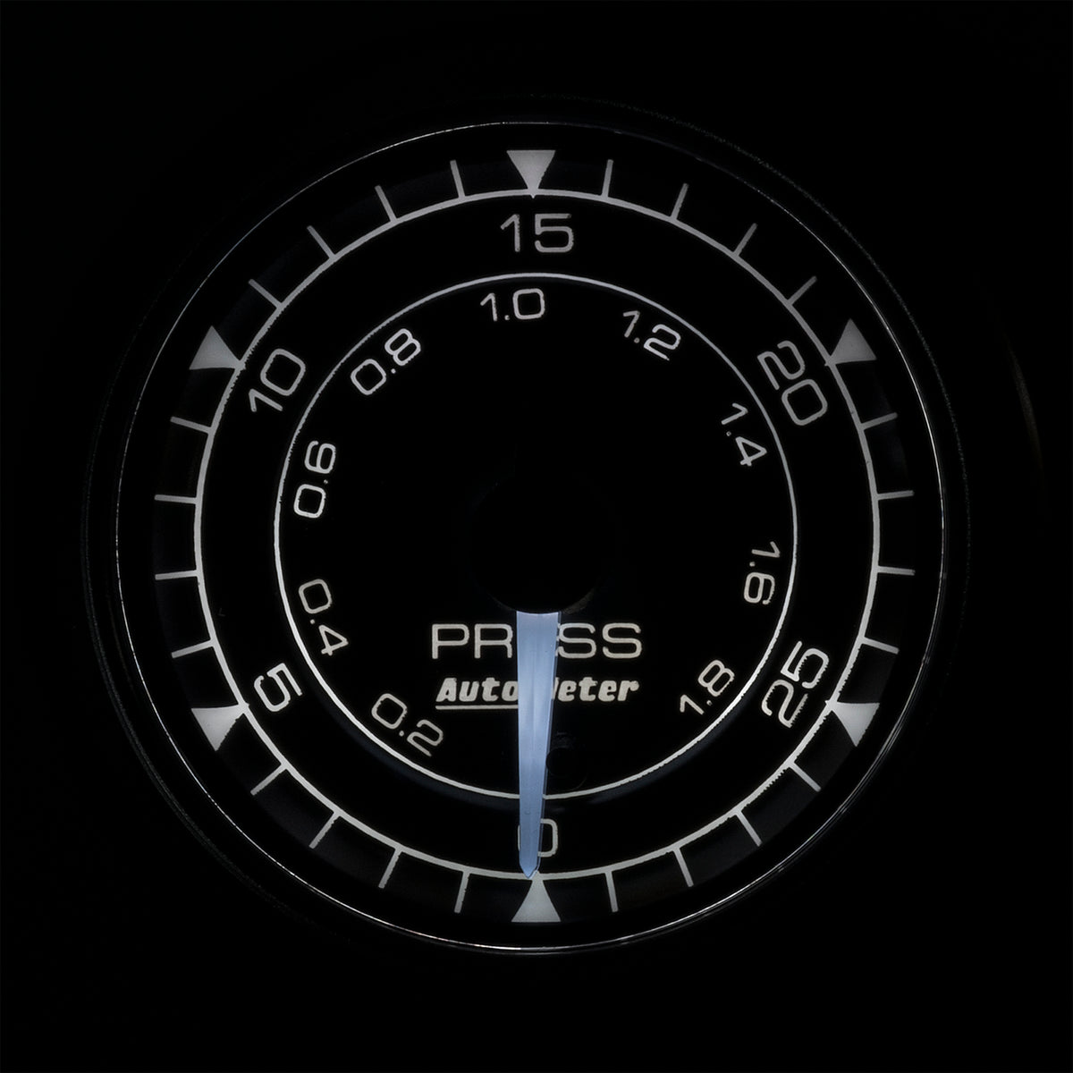 Autometer Chrono 2-1/16in 30PSI Pressure Gauge - 8164
