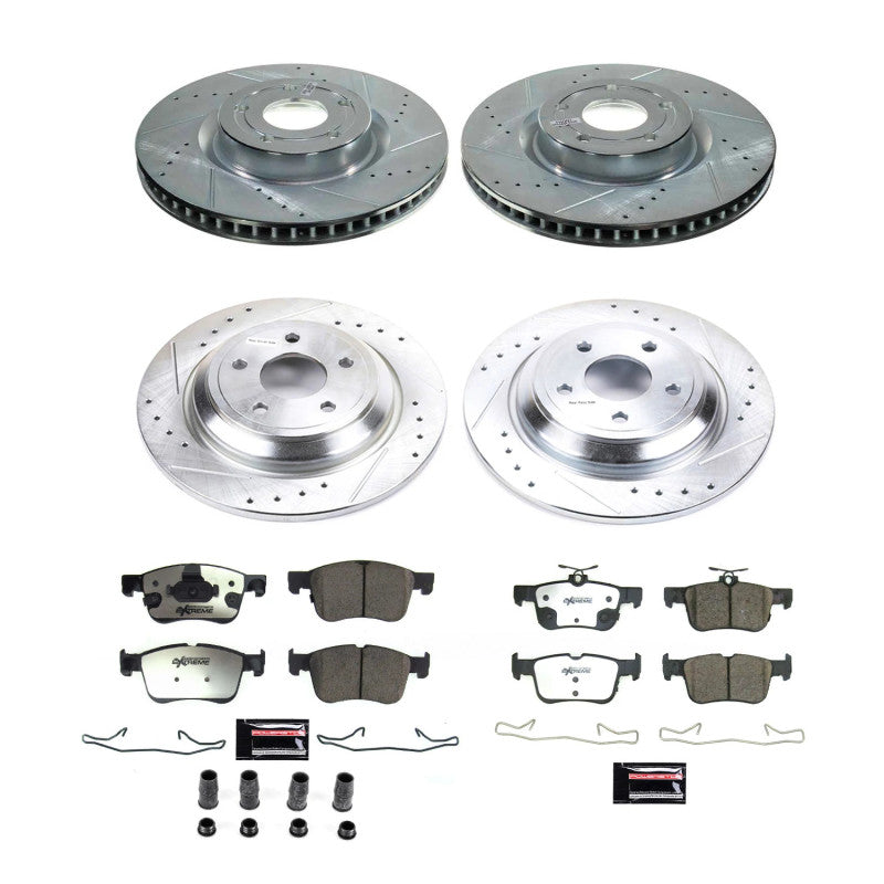 Power Stop 21-22 Ford Bronco Sport Front & Rear Z36 Truck & Tow Brake Kit - K8644-36 for 2020-2024 Ford Escape