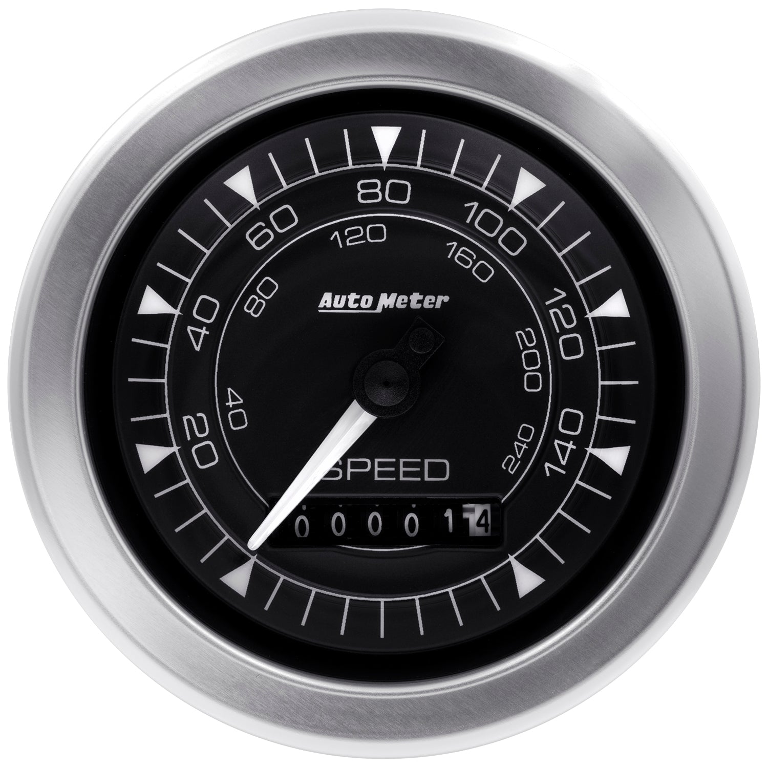 Autometer Chrono 3-3/8in 160MPH Electric Programmable Speedometer Gauge - 8188