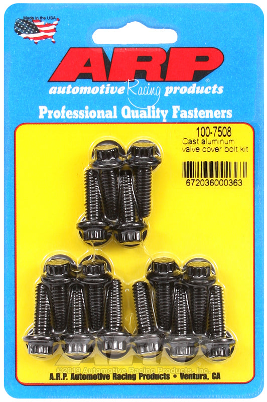 ARP Cast Aluminum 12pt Valve Cover Bolt Kit - 100-7508 by ARP