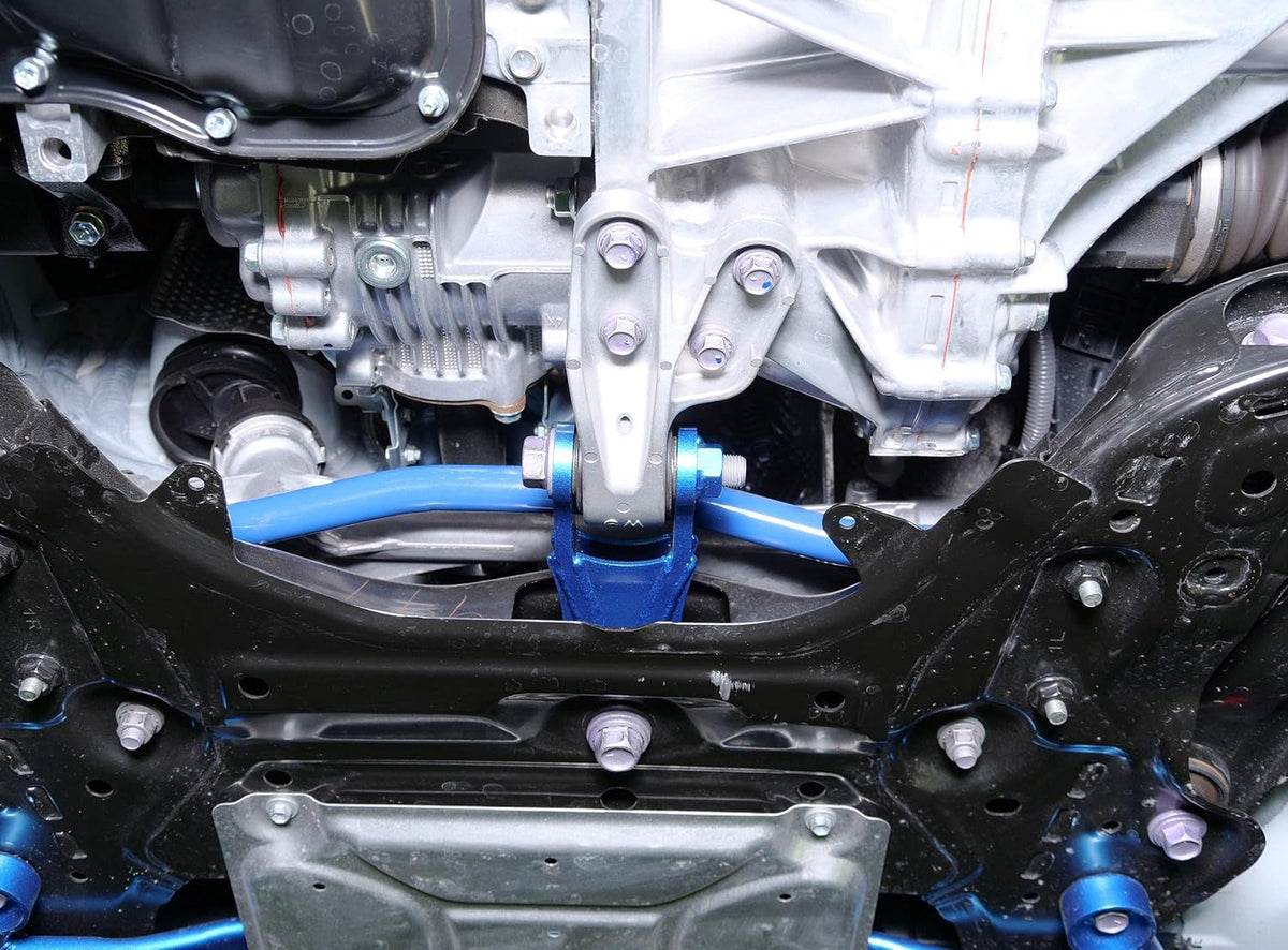 Cusco Billet Aluminum Engine Pitching Stop w/HD Rubber, 2023+ Toyota GR Corolla Billet Blue - 1C7 911 PS