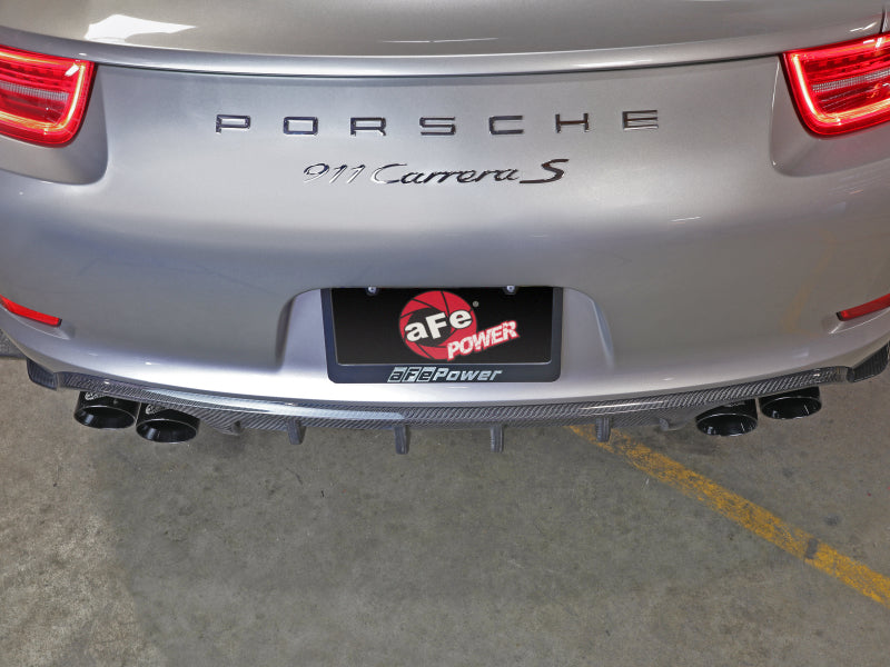 aFe MACH Force-Xp 12-16 Porsche 911 3in to 2.5in 304 SS Cat-Back Exhaust (Excludes Turbo Models) - 49-36406-1B