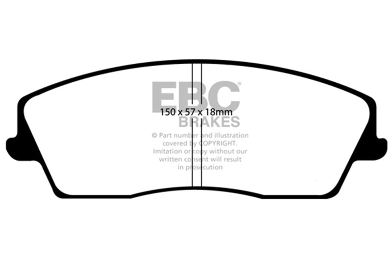 EBC 05-09 Chrysler 300 2.7 Greenstuff Front Brake Pads - DP21723