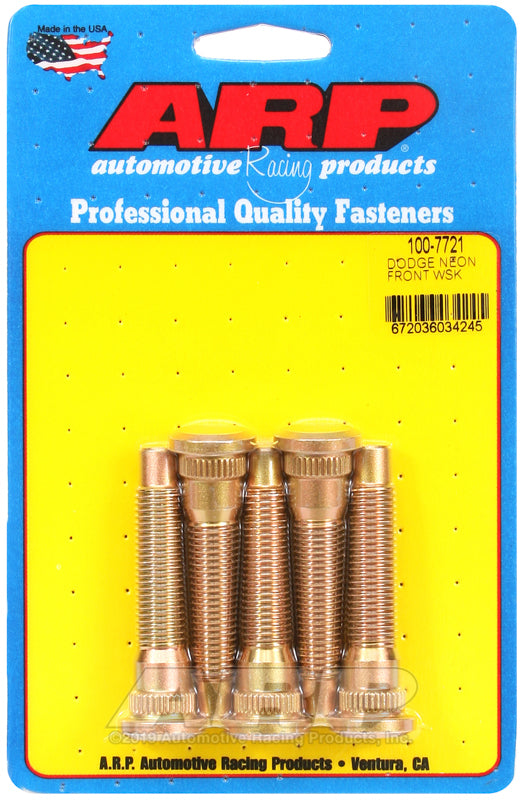 ARP Dodge Neon Front Wheel Stud Kit - 100-7721