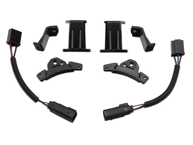 Raxiom 18-23 Jeep Wrangler JL 7-In Headlight Retro-Fit Kit w/ Harness- Blk Housing (Clear Lens) - J137648