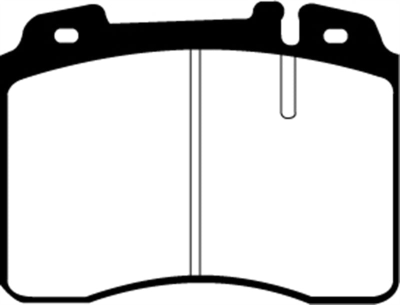 EBC 94-95 Mercedes-Benz E320 3.2 Ultimax2 Front Brake Pads - UD561 for 1994-1998 Mercedes Benz SL - installed view