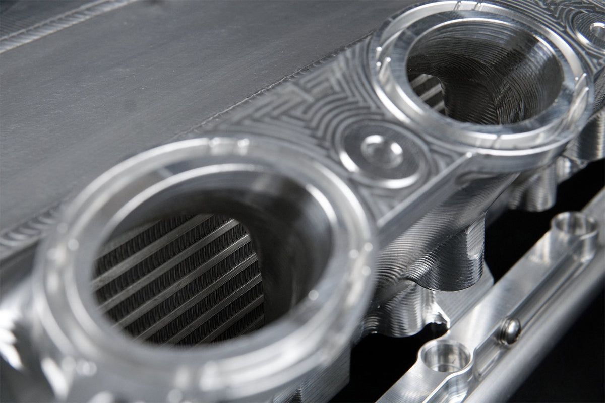 CSF Toyota A90/A91 Supra/ BMW G-Series B58 Charge-Air Cooler Manifold - Peppa Blue - 8200PB