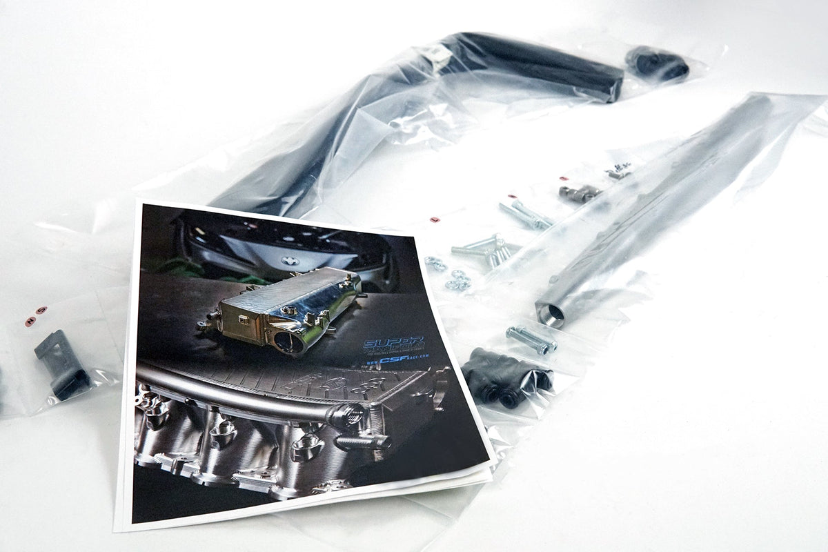 CSF Toyota A90/A91 Supra/ BMW G-Series B58 Charge-Air Cooler Manifold - Peppa Blue - 8200PB
