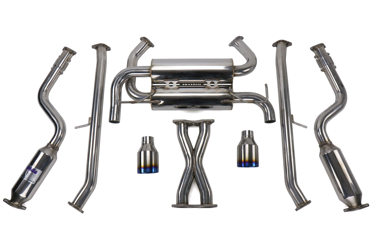 Invidia 07+ Infiniti G37 Coupe Gemini Rolled Titanium Tip Cat-back Exhaust - HS07IG7GID