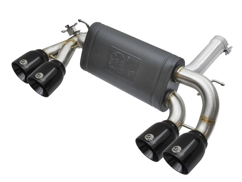 aFe MACHForce XP 3in - 2 1/2in Axle Back 304SS Exhaust w/ Black Tips 16-18 BMW M2 (f87) - 49-36333-B