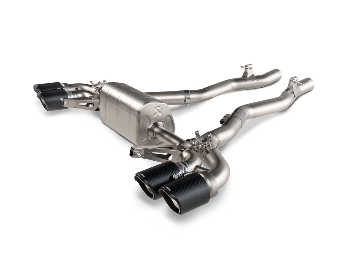 Akrapovic 2020 BMW M8/M8 Competition (F91/F92) w/OPF/GPF Slip-On Line (Titanium) w/Carbon Tips - S-BM/T/22H