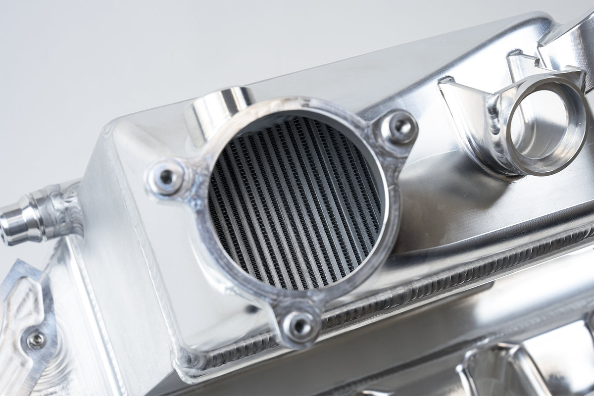 CSF BMW M2/M3/M4 S58 Comp & Non-Comp (G8X) Charge-Air Cooler Manifold - Raw Billet - 8233