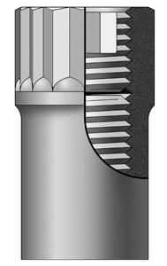 ARP Perma-Loc™ adjustable 3/8 12pt rocker arm nut kit - 300-8244 by ARP - front view
