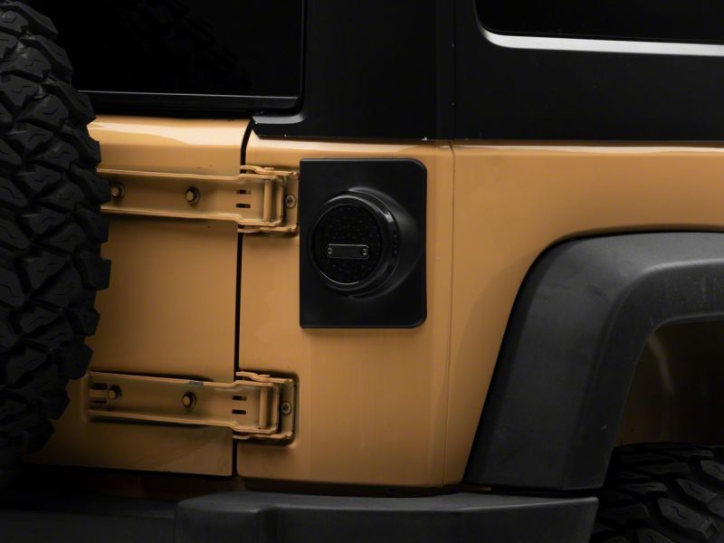 Raxiom 07-18 Jeep Wrangler JK Axial Series Halo LED Tail Lights- Blk Housing (Clear Lens) - J164240