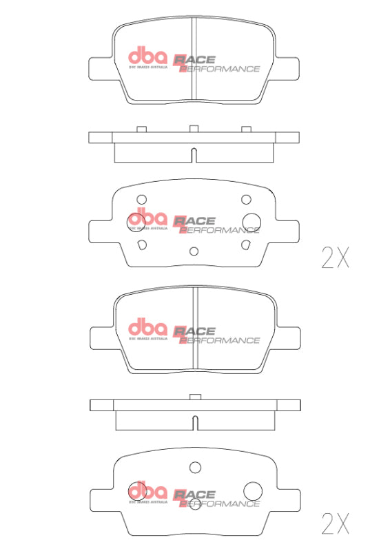 DBA 16-24 Chevrolet Camaro SS RP Performance Rear Brake Pads - DB9105RP