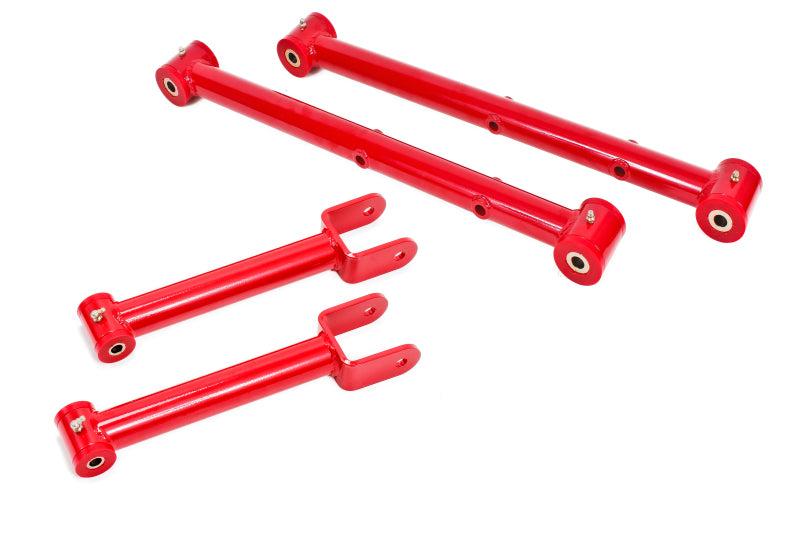 BMR 64-67 A-Body Non-Adj. Rear Suspension Kit - Red - RSK001R for 1964-1967 Buick Skylark - front view