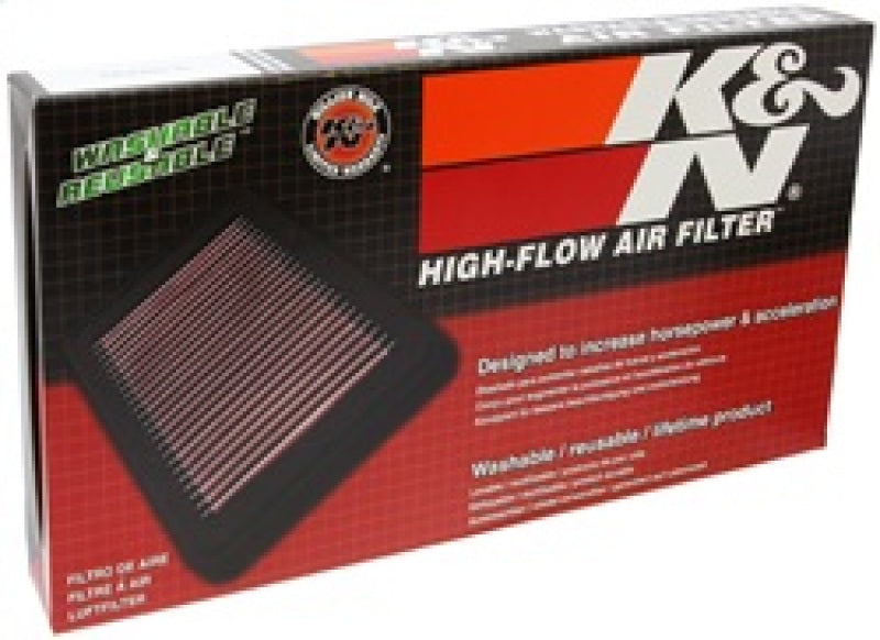 K&N Replacement Panel Air Filter for 2014-2015 Acura MDX 3.5L V6 - 33-5013 for 2014-2016 Acura MDX - package contents