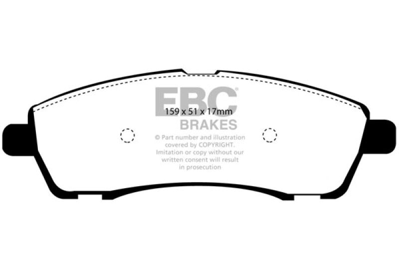EBC 00-02 Ford Excursion 5.4 2WD Ultimax2 Rear Brake Pads - UD757