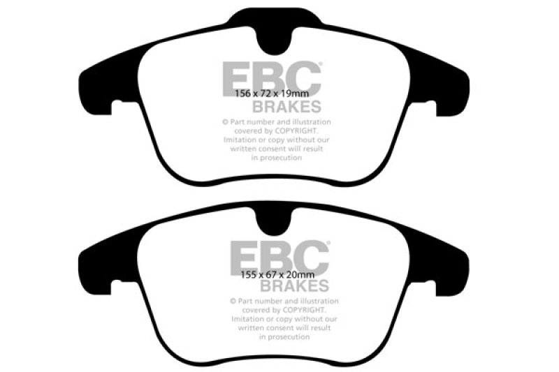 EBC 07-12 Land Rover LR2 3.2 Yellowstuff Front Brake Pads - DP41932R