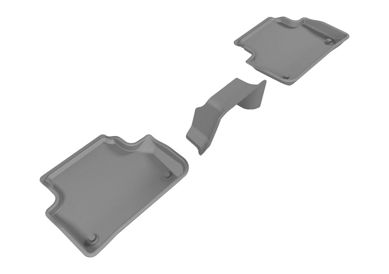 3D MAXpider 2017-2019 Audi A4/S4/A5 Sportback/S5 Sportback Kagu 2nd Row Floormats - Gray - L1AD04221501