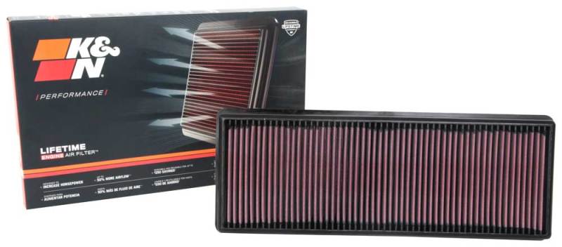 K&N 18-21 Chevrolet Express 2500 4.3L V6 Replacement Air Filter - 33-5114 for 2018-2025 Chevrolet Express 2500 - detail view