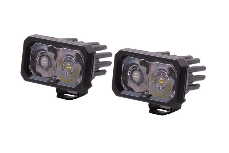 Diode Dynamics Stage Series 2 In LED Pod Sport - White Spot Standard ABL (Pair) - DD6398P by Diode Dynamics - front view