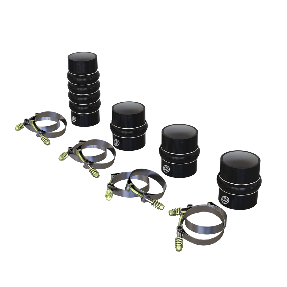 S&B Hot and Cold Side Boot Kit for 2003-2007 Dodge Ram Cummins 5.9L - 83-2016