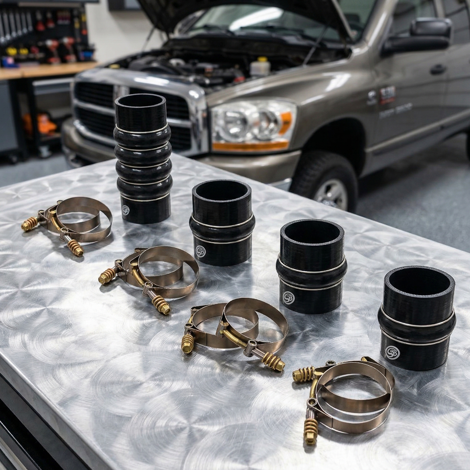 S&B Hot and Cold Side Boot Kit for 2003-2007 Dodge Ram Cummins 5.9L - 83-2016