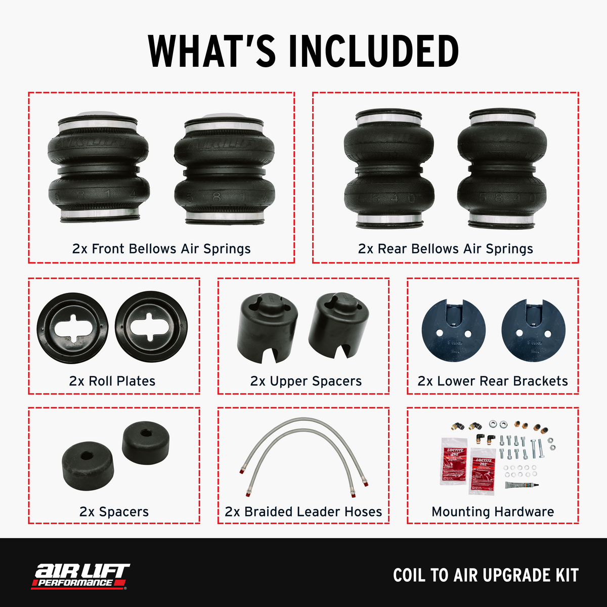 Air Lift 20-24 Toyota GR Supra / 19-24 BMW Z4 (G29) Coil to Air Upgrade Kit - 83012