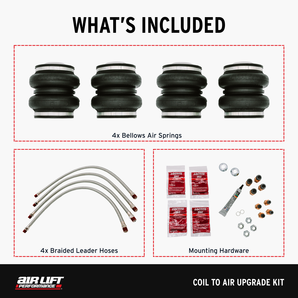 Air Lift 15-20 Acura TLX / 13-17 Honda Accord Coil to Air Upgrade Kit - 83014