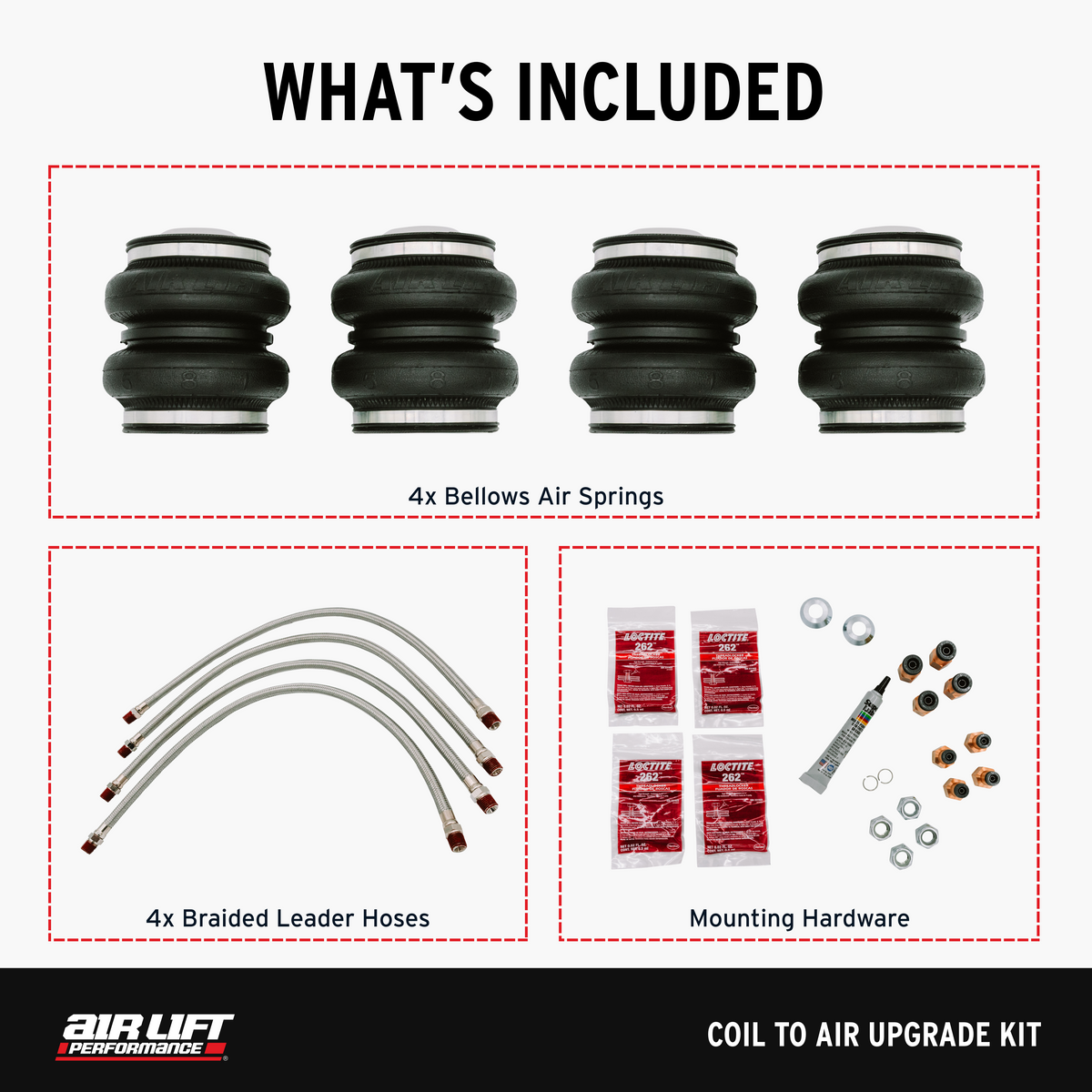 Air Lift 89-00 Lexus LS400 Coil to Air Upgrade Kit - 83016