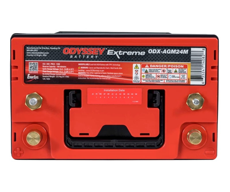Odyssey Battery Marine/RV Extreme AGM Battery (24M-PC1500) - ODX-AGM24M