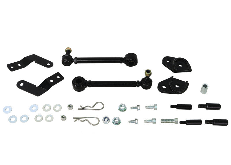 SuperPro - Extended Heavy Duty Quick Disconnect Front Sway Bar Link Set - TRC4314 for 2018-2023 Jeep Wrangler - front view