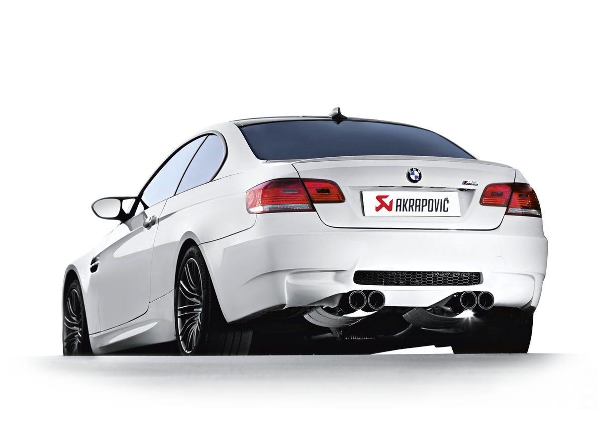 Akrapovic 07-13 BMW M3 (E92 E93) Evolution Line w/ Cat (Titanium) w/ Carbon Tips - ME-BM/T/2-C