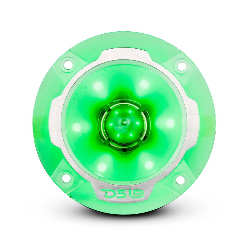 DS18 3.8in Super Bullet Tweeter 240 Watts RMS 1in Aluminum Vc 4 ohm RGB LED Lights- Pair - PRO-TW2L - detail view