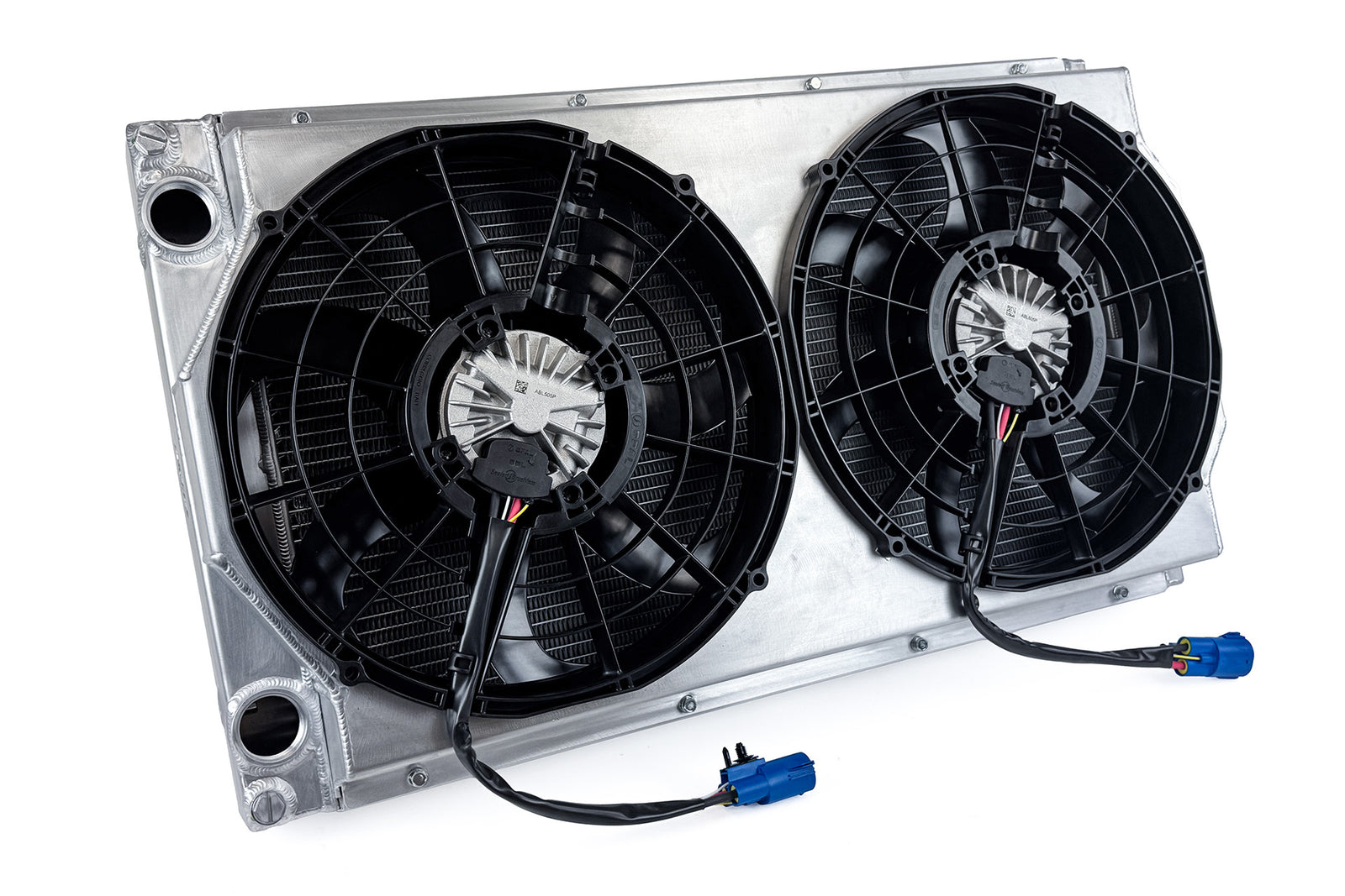 CSF Motorsport Radiator with Shroud - 14in SPAL Brushless Fans - Harnesses - 8374