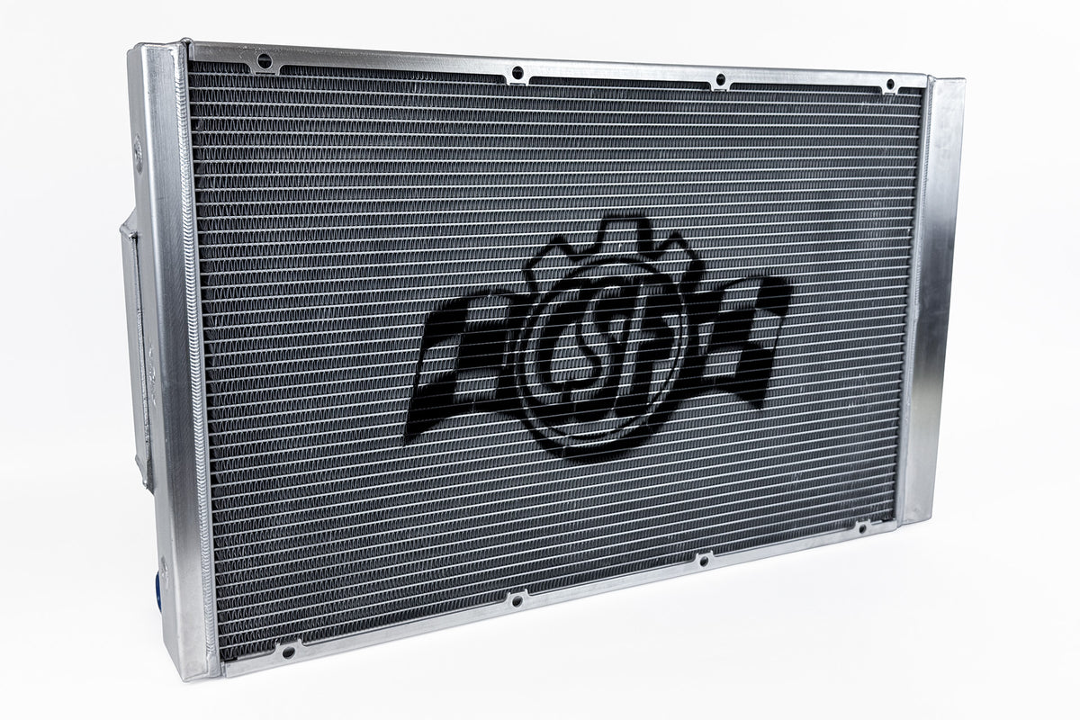 CSF Motorsport Radiator with Shroud - 14in SPAL Brushless Fans - Harnesses - 8374