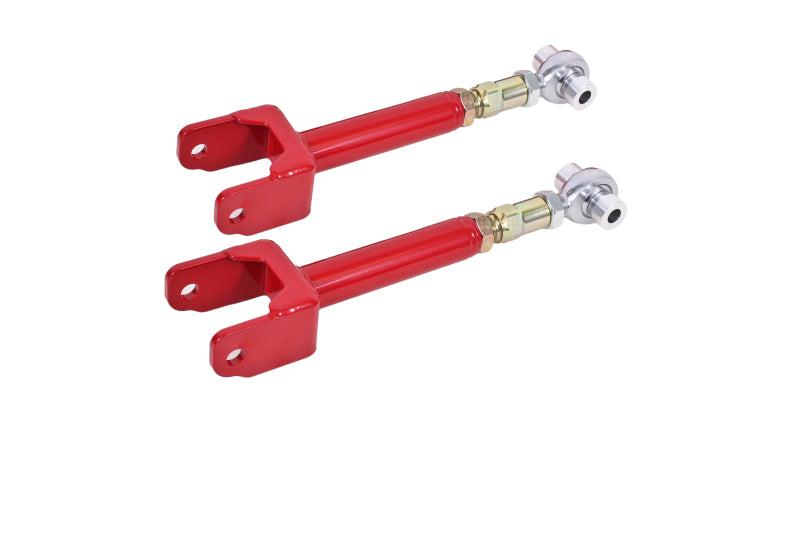 BMR 64-67 A-Body Upper Control Arms On-Car Adj. Rod Ends - Red - UTCA044R for 1964-1967 Buick Skylark - front view