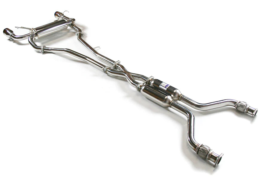 Invidia 03-08 Infiniti G35 Coupe Gemini Single Layer Titanium Tip Cat-back Exhaust - HS03IG3GIT