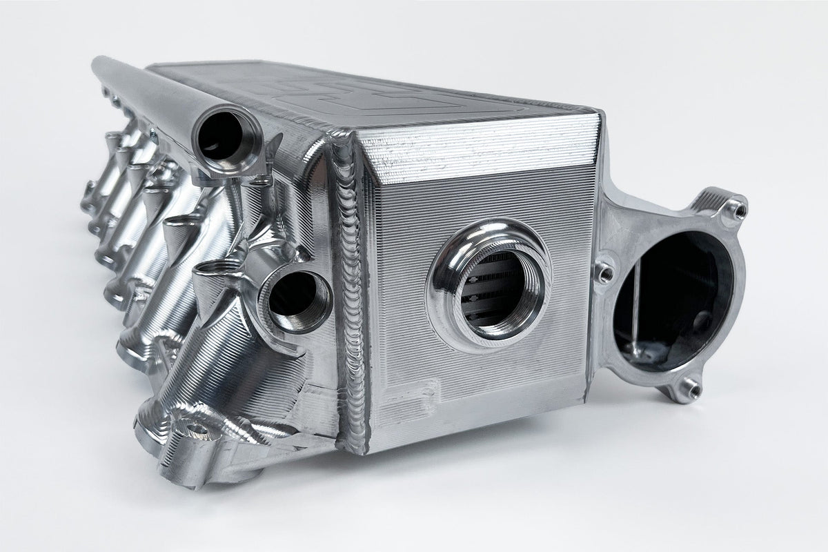 CSF Gen 2 B58 Race X Charge-Air-Cooler Manifold - Heat Dispersion Thermal Grey - 8400TG