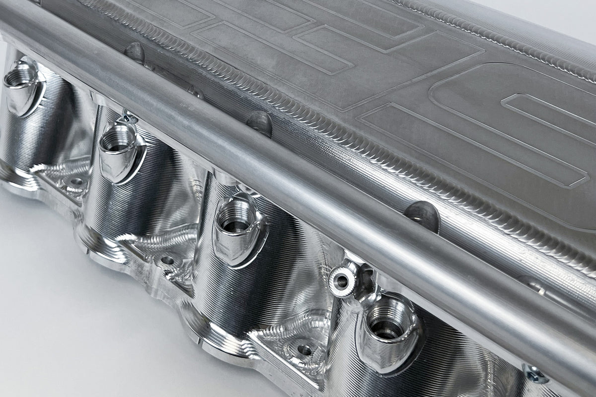 CSF Gen 2 B58 Race X Charge-Air-Cooler Manifold - Raw Billet Aluminum Finish - 8400