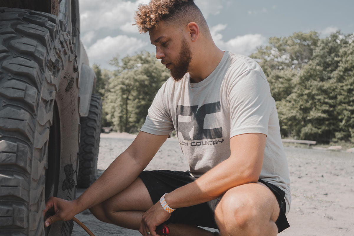 Rough Country T-Shirt - Logo - Grey - XL - 84086XLG by Rough Country - installed view