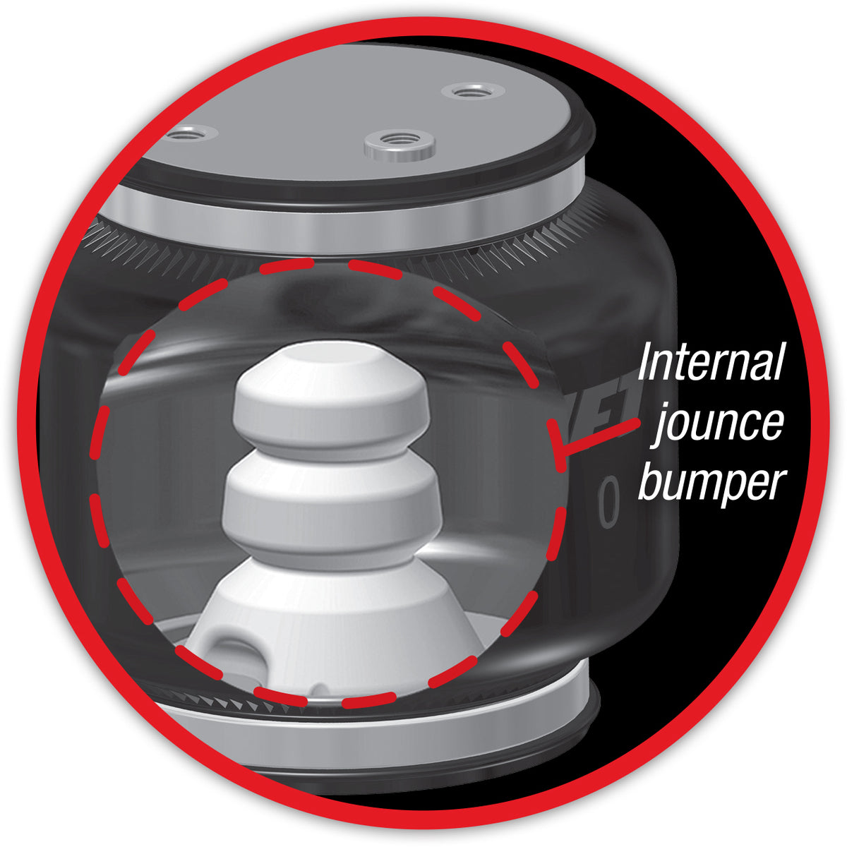 Air Lift Replacement Air Spring-Loadlifter 5000 Ultimate Bellows Type w/ internal Jounce Bumper - 84264