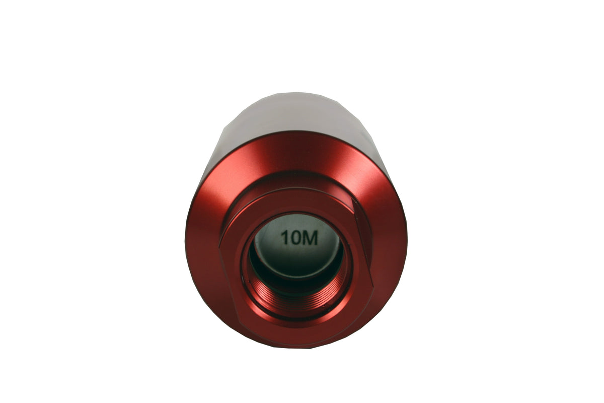 Aeromotive In-Line Filter - (AN-10) 10 Micron Microglass Element Red Anodize Finish - 12340