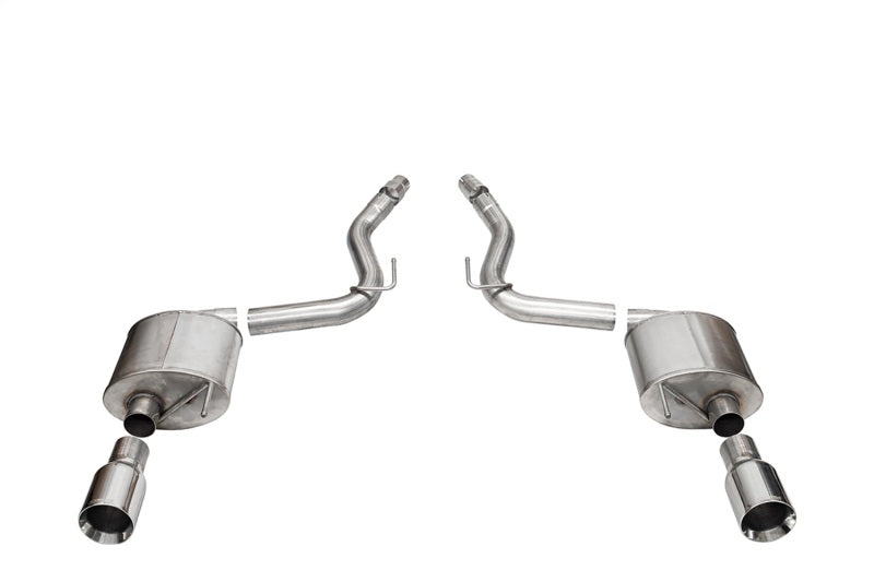 Corsa 2024 rd Mustang GT Touring Axle-Back Ex.Sys 3.0in Dual Rear Exit w/4.5in Straight CutTips - 21257